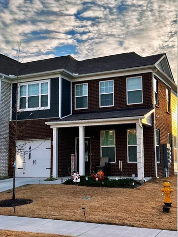 a front view of a house