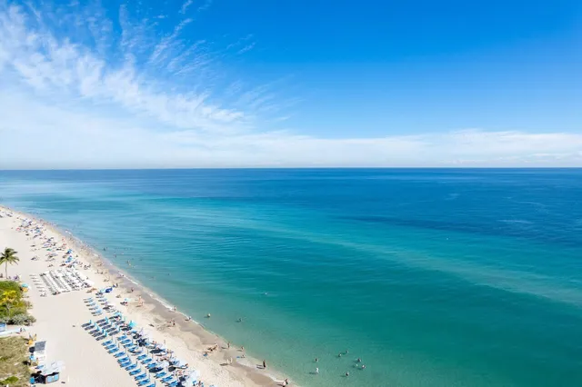a view of an ocean beach
