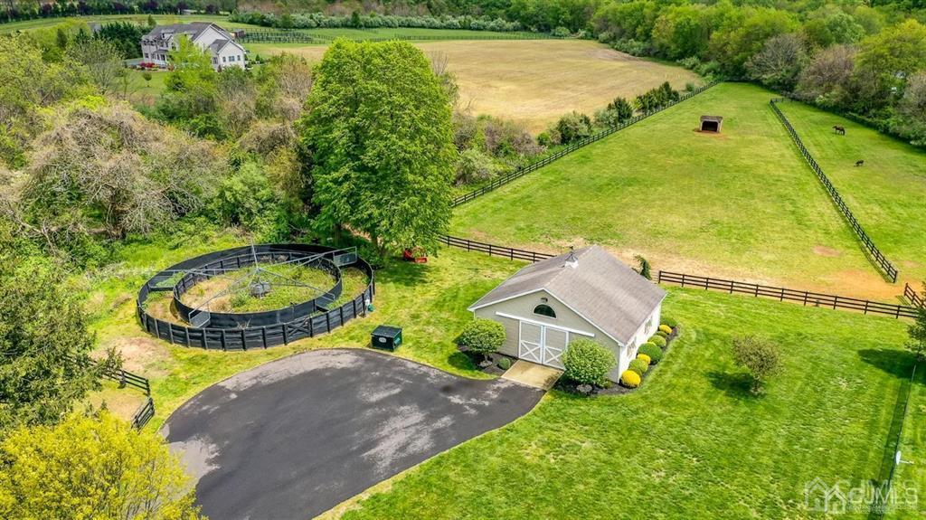 55 Rues Road Cream Ridge, NJ 08514 - Photo 63 of 67 an aerial view of a house with yard swimming pool and outdoor seating