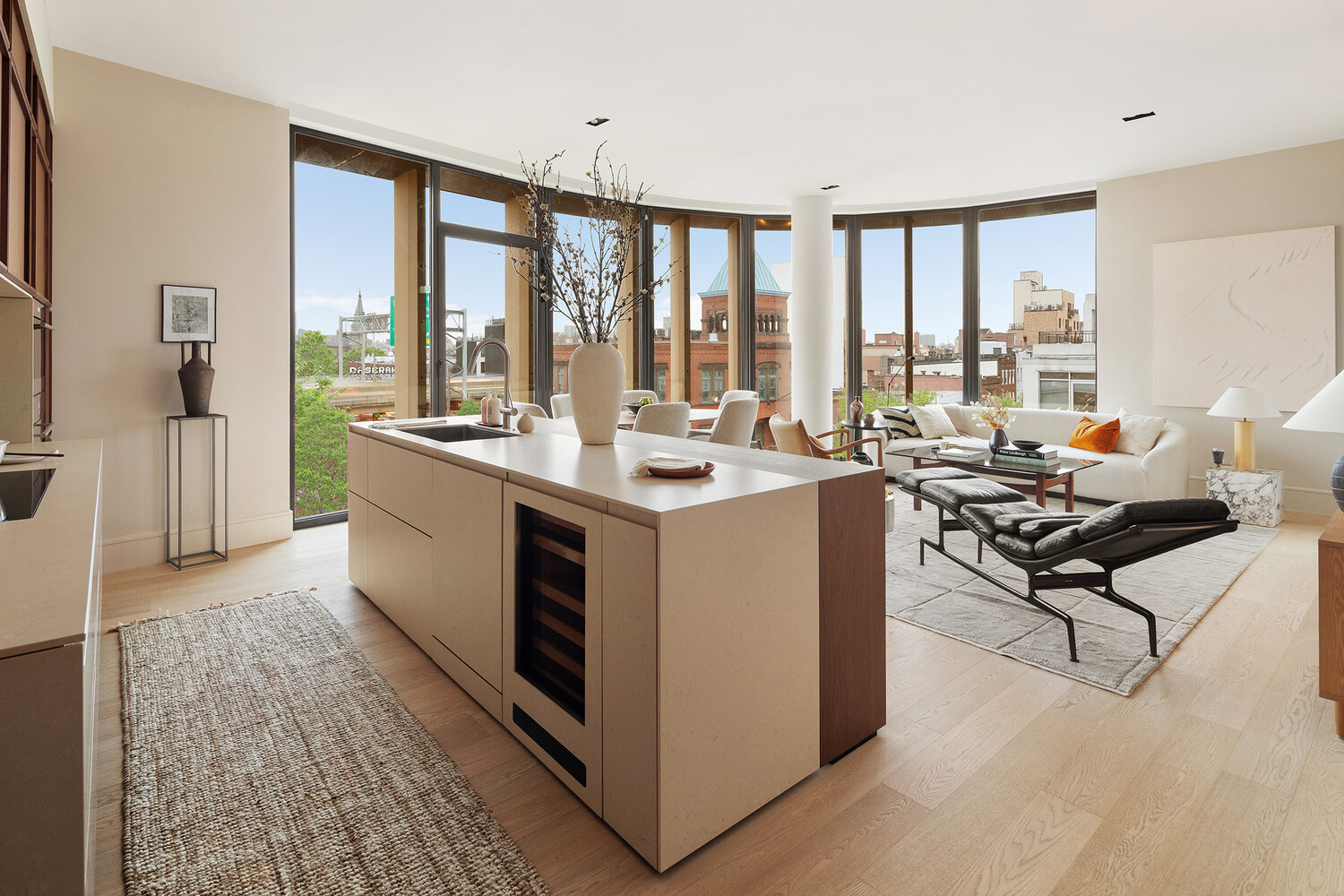 28 Herbert Street, Unit B4 Brooklyn, NY 11222 - Photo 5 of 17 a room with a large window and a table in it