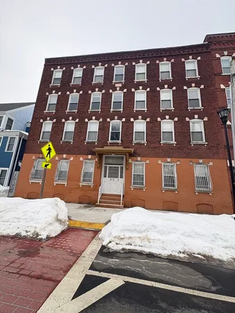 a view of front door of building
