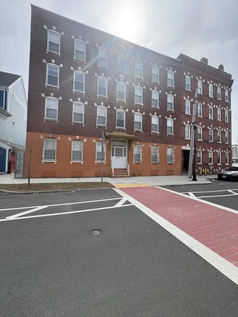 a front view of a building