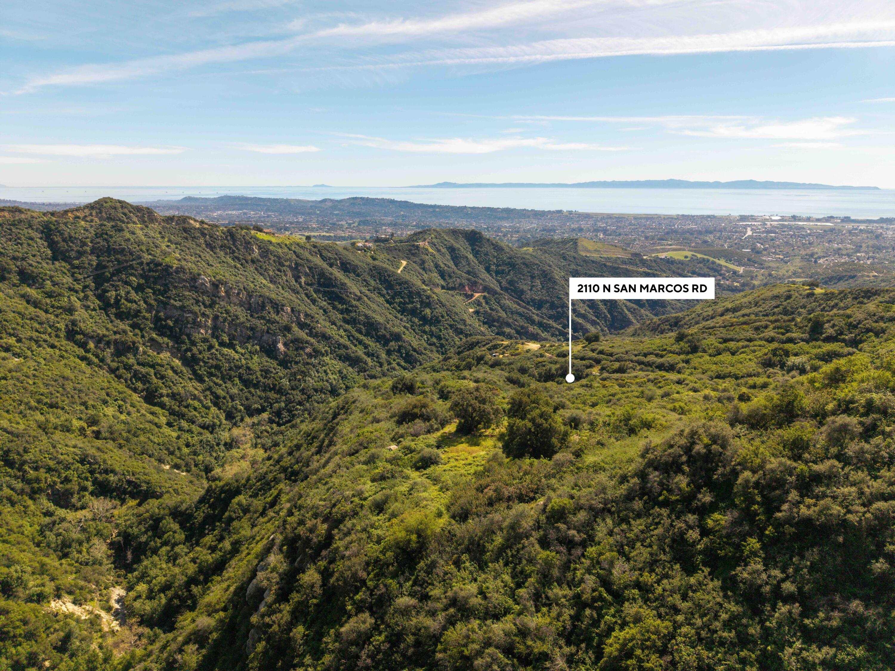 Aerial south marker-2110 N San Marcos Rd