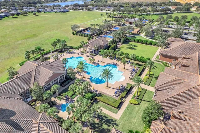 an aerial view of ocean residential house with outdoor space