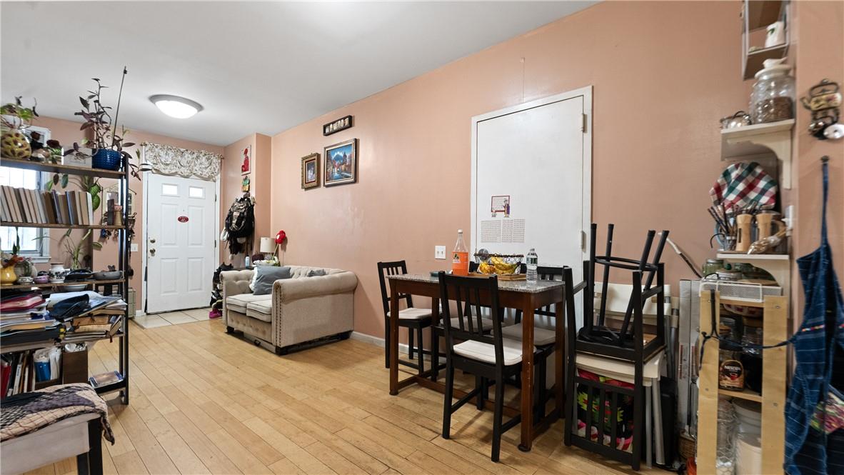 1316 Myrtle Avenue Brooklyn, NY 11221 - Photo 20 of 32 Dining space featuring light hardwood / wood-style flooring