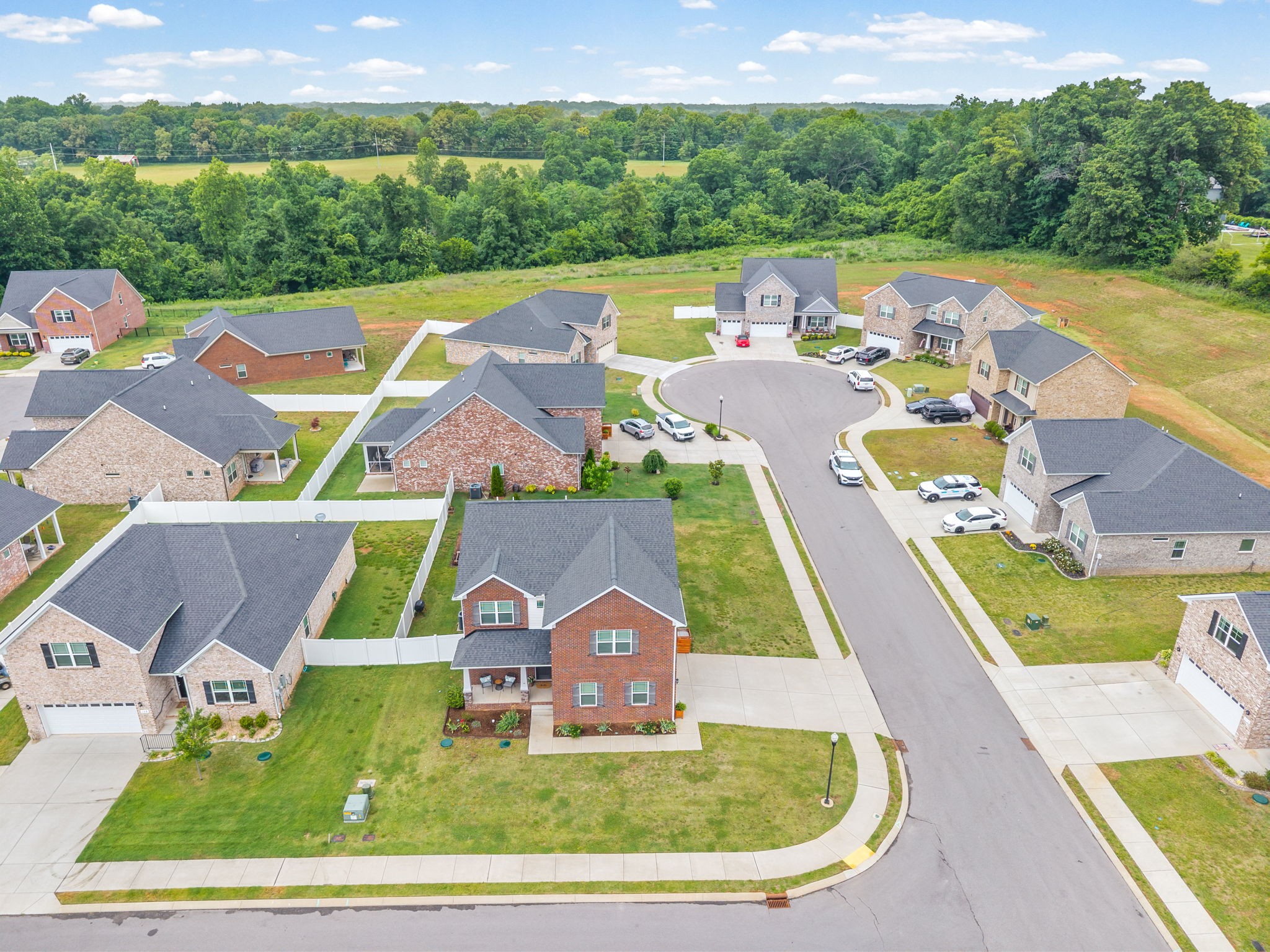 719 Reflections Lane Pleasant View, TN 37146 - Photo 39 of 46 an aerial view of a house with a big yard