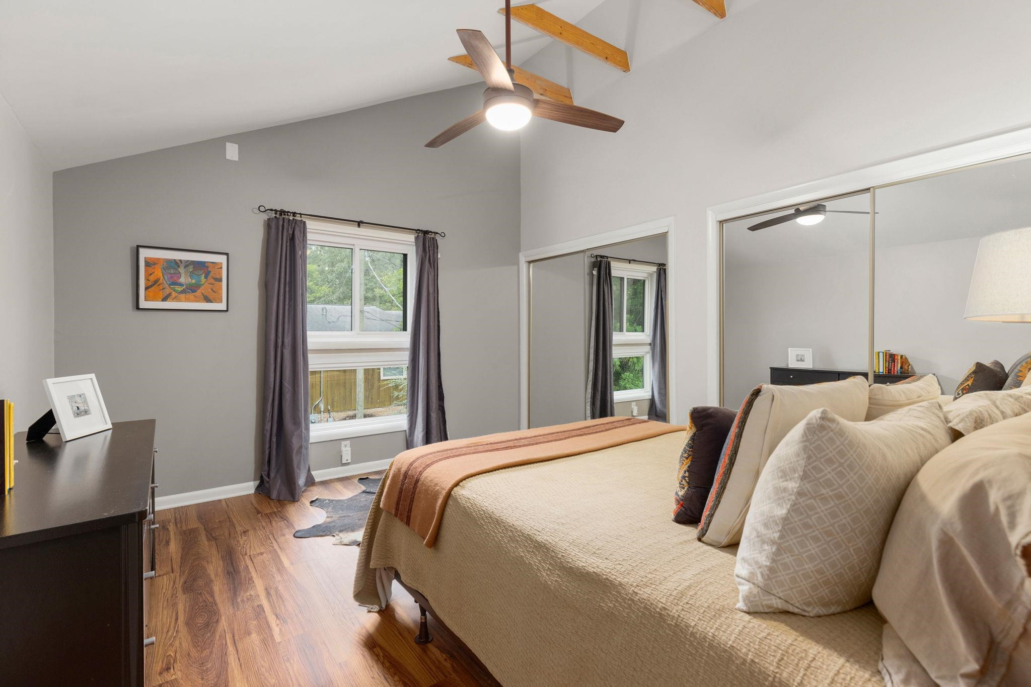 2204 Timberlake Drive Raleigh, NC 27604 - Photo 31 of 100 a bedroom with a bed and a chandelier