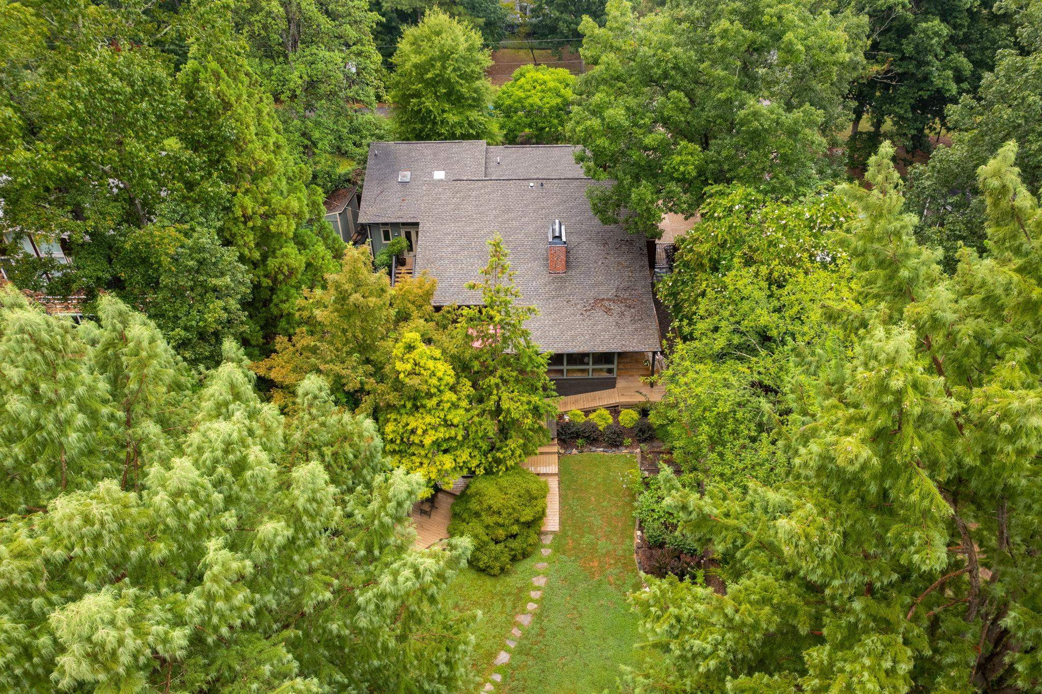 2204 Timberlake Drive Raleigh, NC 27604 - Photo 93 of 100 an aerial view of residential house with outdoor space and trees all around