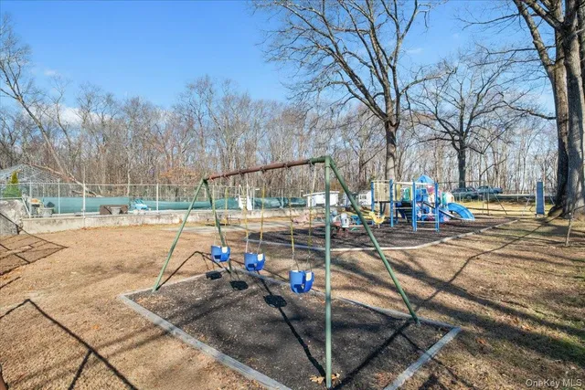 a view of outdoor space with seating