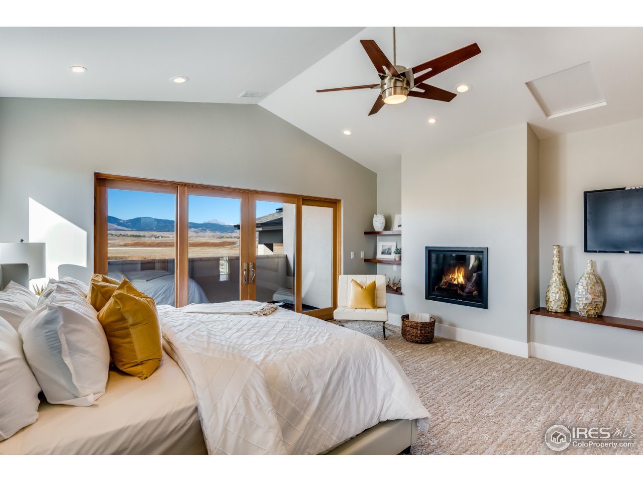 7412 Deerfield Road Longmont, CO 80503 - Photo 22 of 37 Master Retreat with Stunning Views from Balcony