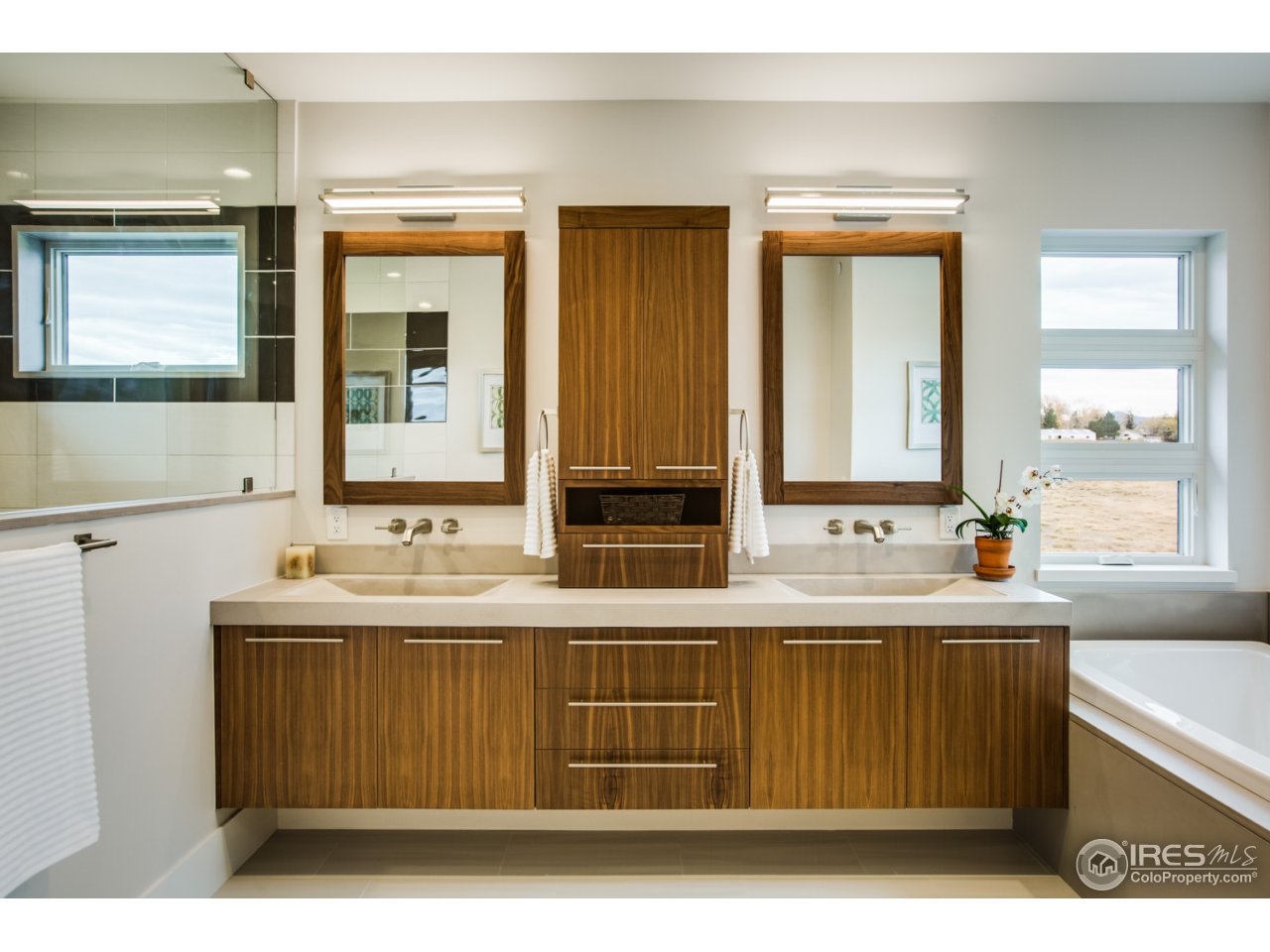 7412 Deerfield Road Longmont, CO 80503 - Photo 24 of 37 Exquisite Master Bath with Heated Floors