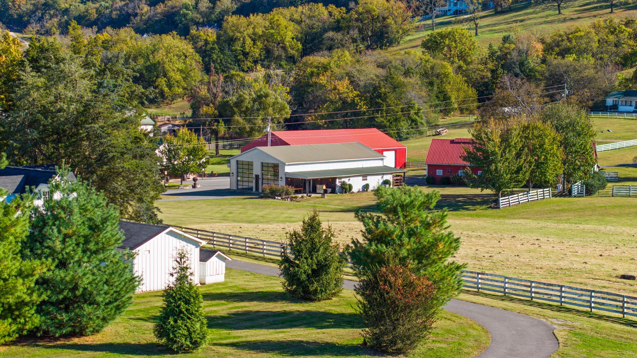 2133 Allisona Road Eagleville, TN 37060 - Photo 43 of 100 a view of a swimming pool with a lawn chairs under an umbrella