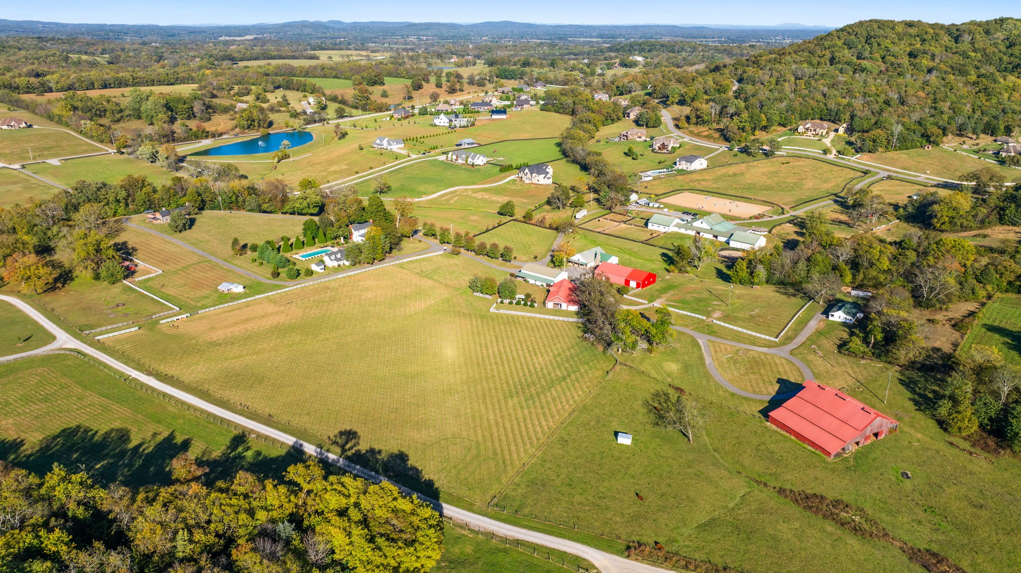 2133 Allisona Road Eagleville, TN 37060 - Photo 91 of 100 an aerial view of residential houses with outdoor space