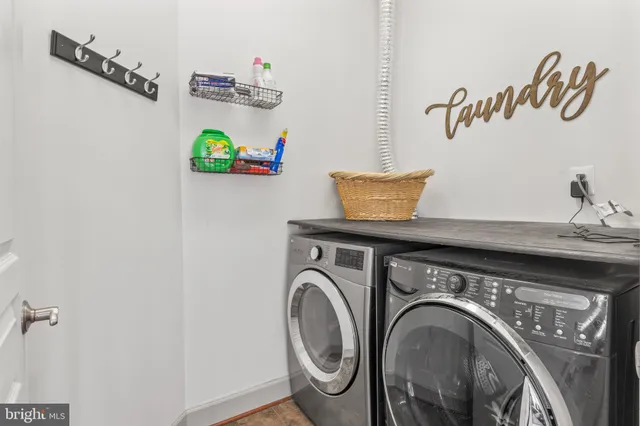 a view of a closet with storage