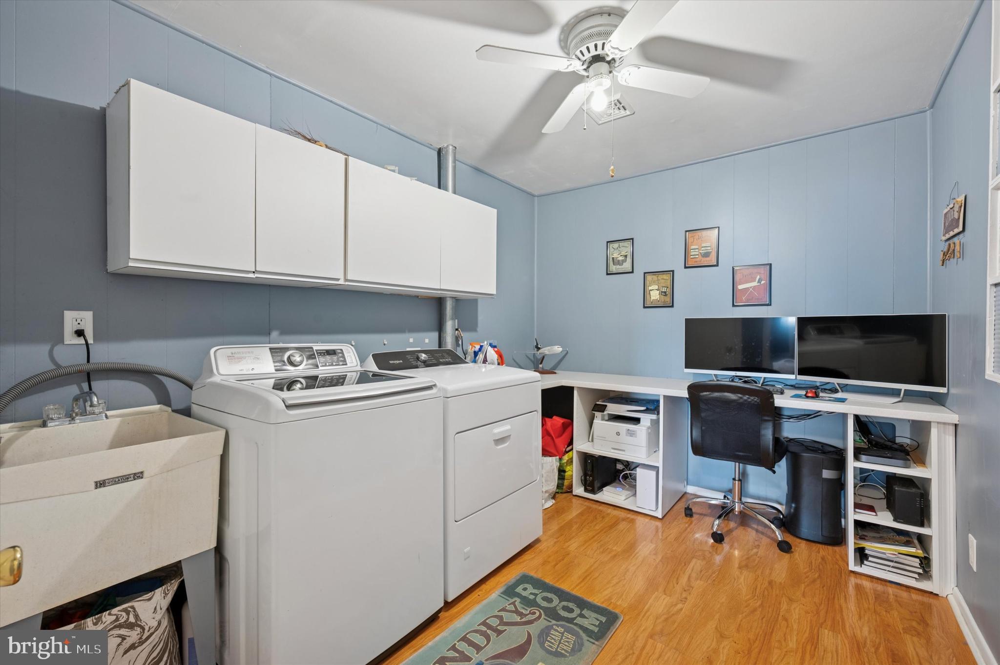 15 Paul Road Maple Shade, NJ 08052 - Photo 21 of 26 a view of a workspace with furniture and a flat screen tv