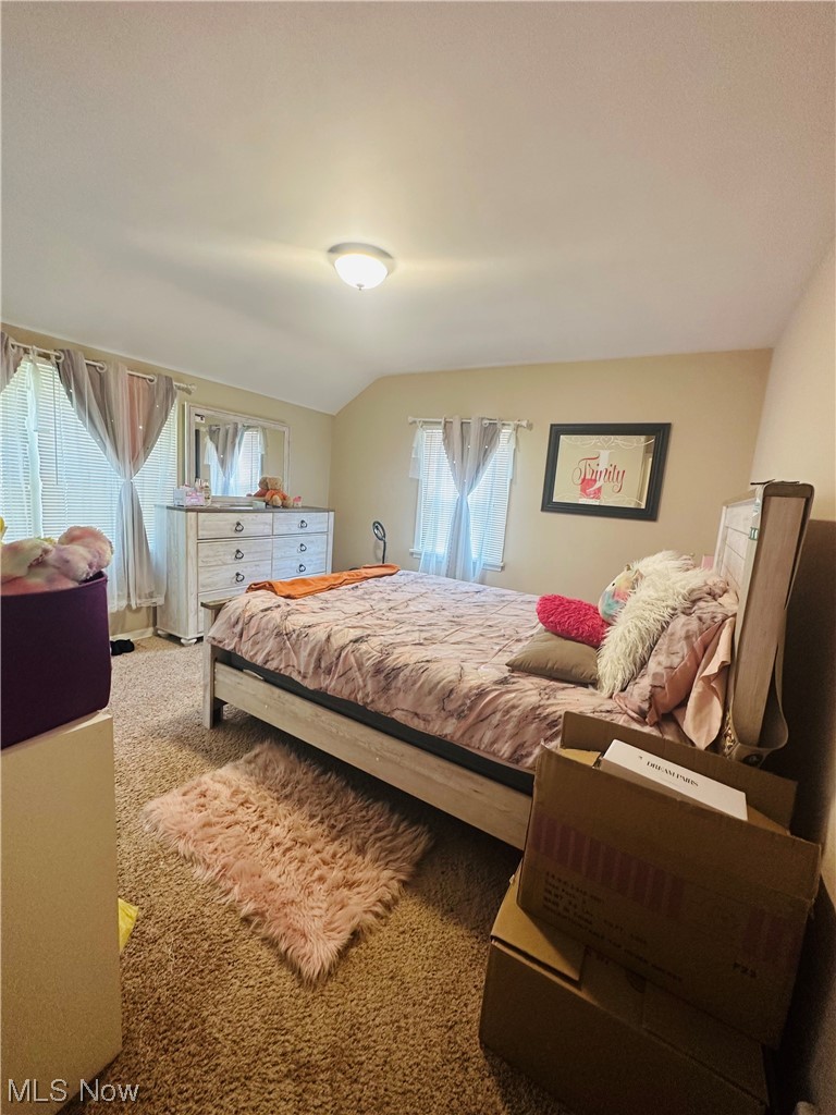 3894 Salisbury Road South Euclid, OH 44121 - Photo 12 of 16 Bedroom with carpet floors and lofted ceiling