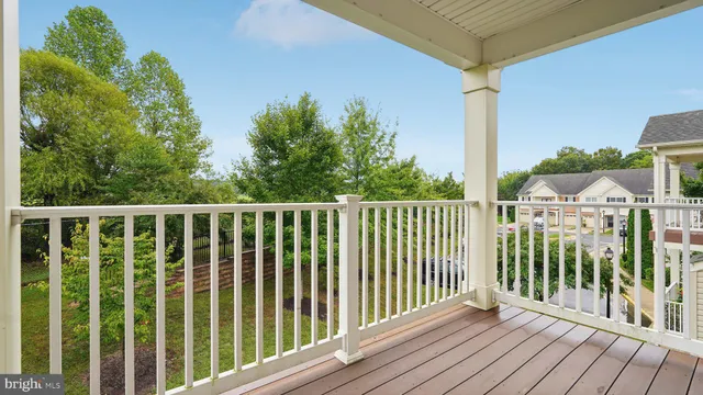 a view of a wooden roof deck
