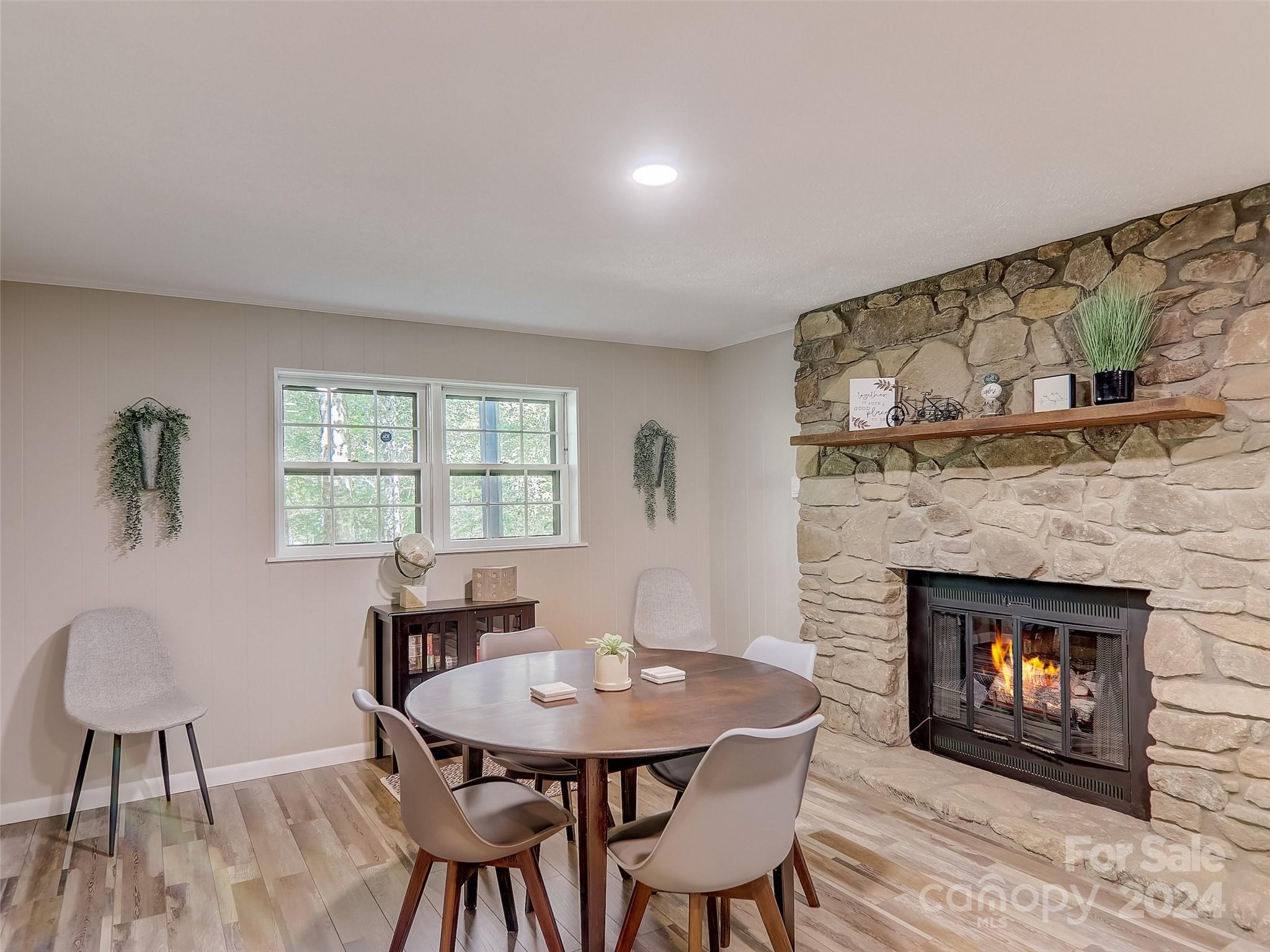 1191 Dupont Road Hendersonville, NC 28739 - Photo 14 of 48 a view of a livingroom with furniture and a fireplace