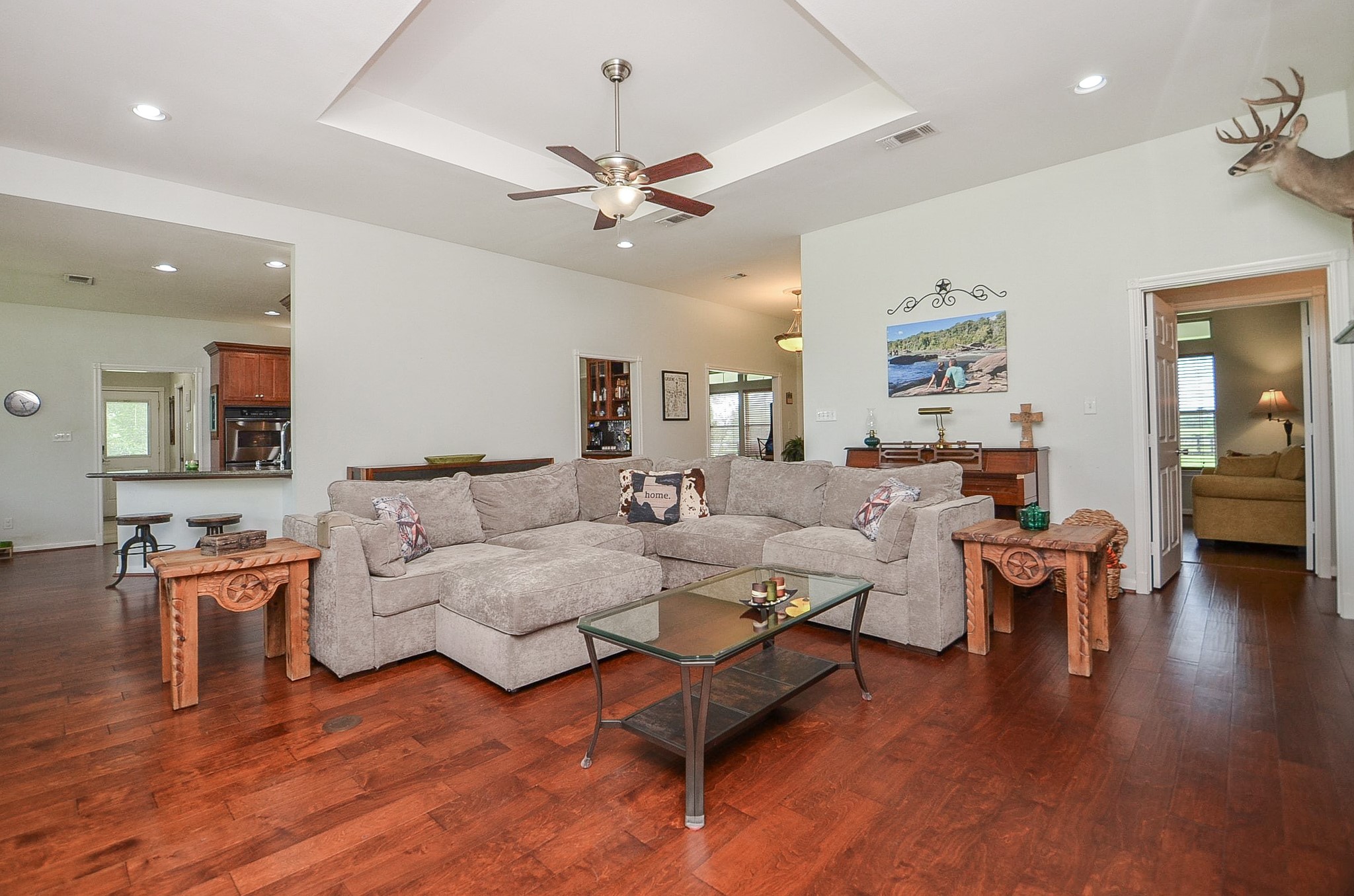 27644 Spring Hill Road Hempstead, TX 77445 - Photo 50 of 50 Easy access to kitchen and bedrooms is ensured in this open floor plan view.