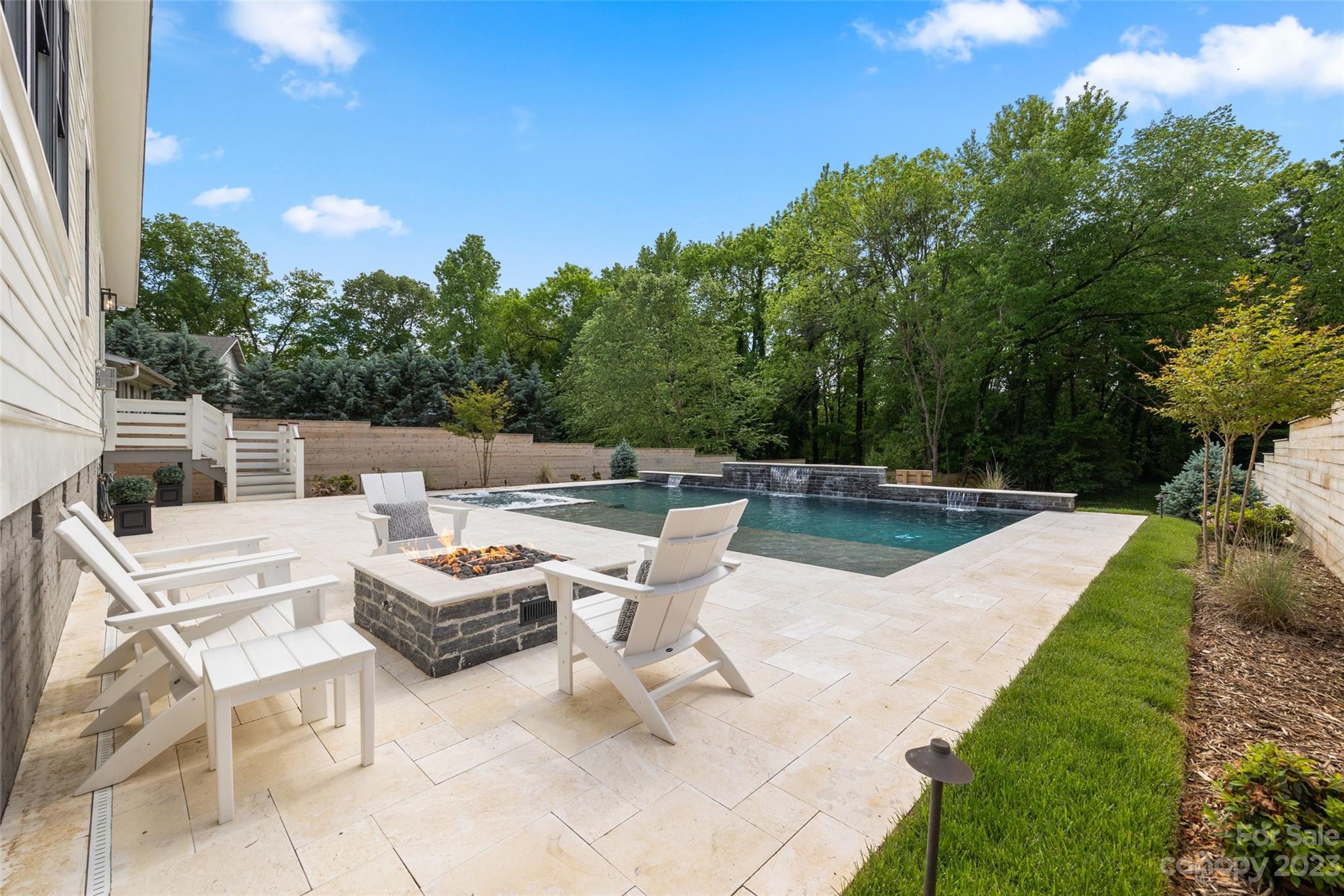 5524 Closeburn Road Charlotte, NC 28210 - Photo 24 of 44 a view of a patio with swimming pool