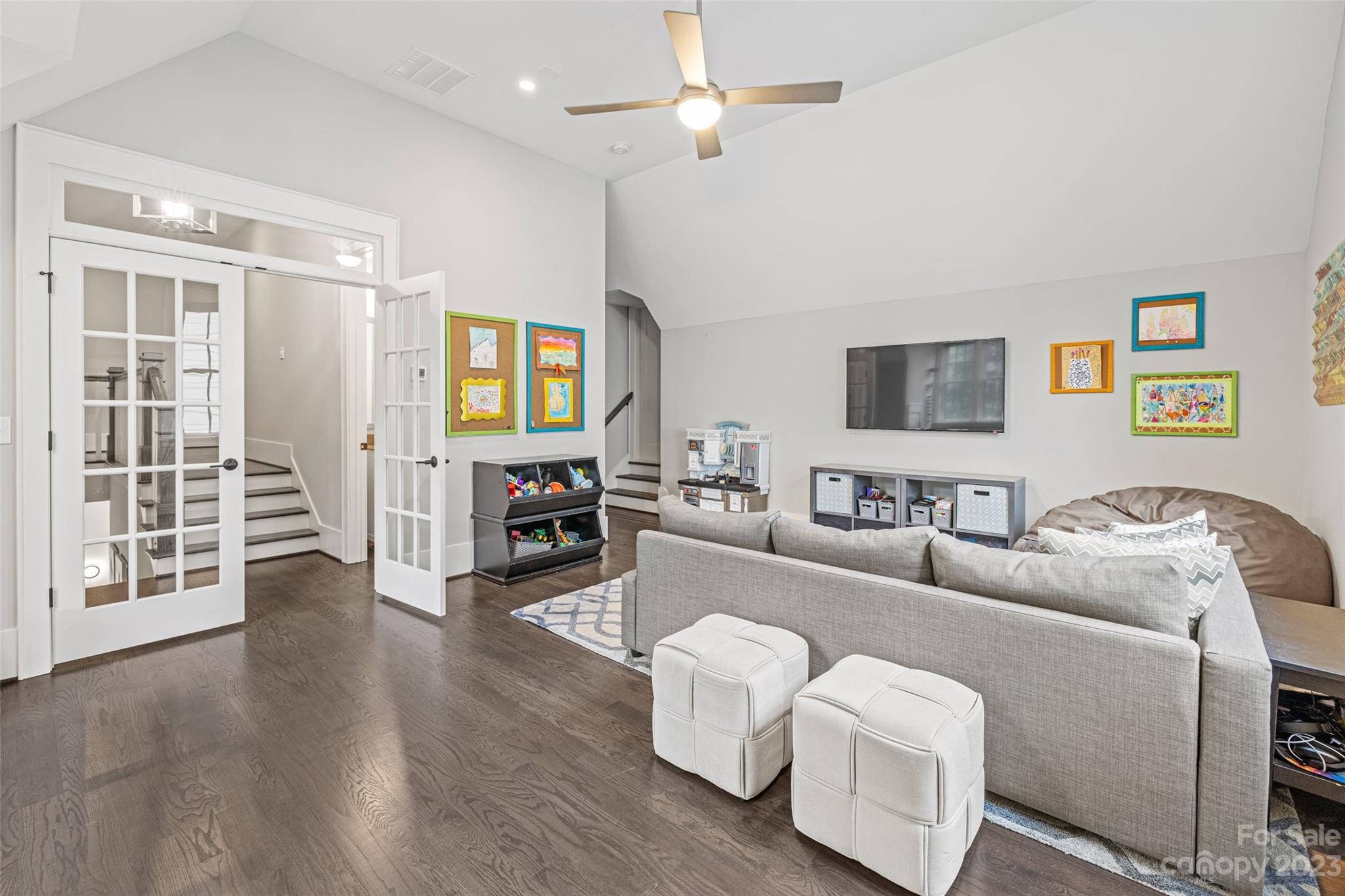 5524 Closeburn Road Charlotte, NC 28210 - Photo 26 of 44 a living room with furniture and wooden floor