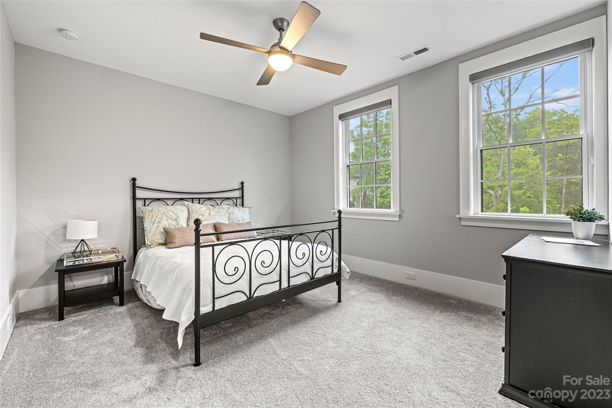 5524 Closeburn Road Charlotte, NC 28210 - Photo 29 of 44 a bedroom with a bed and a window