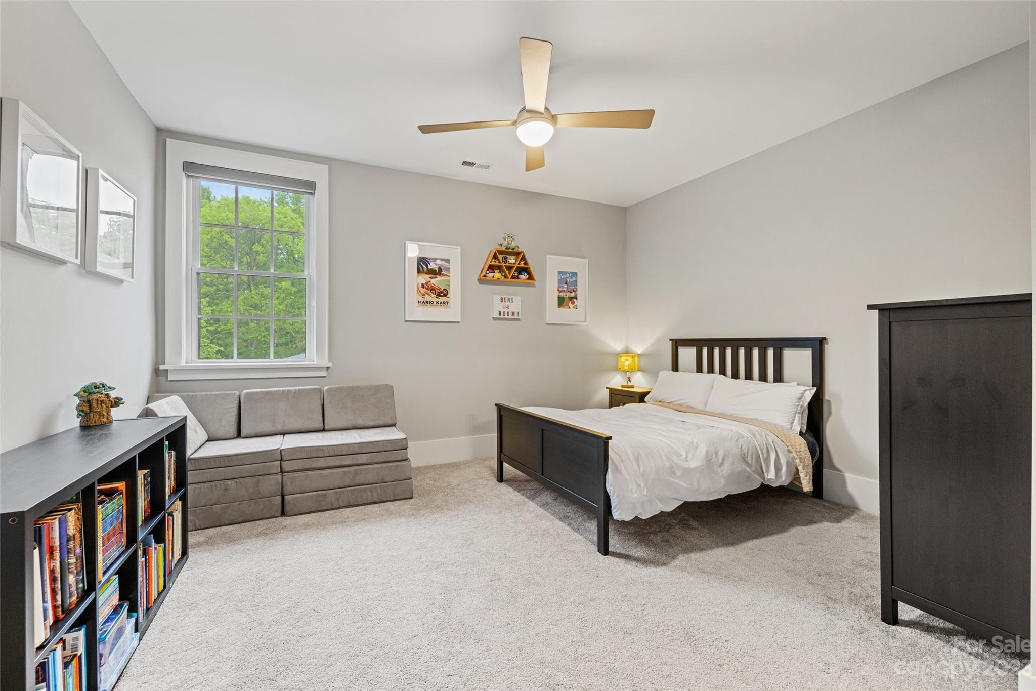 5524 Closeburn Road Charlotte, NC 28210 - Photo 32 of 44 a bedroom with a bed furniture and a window