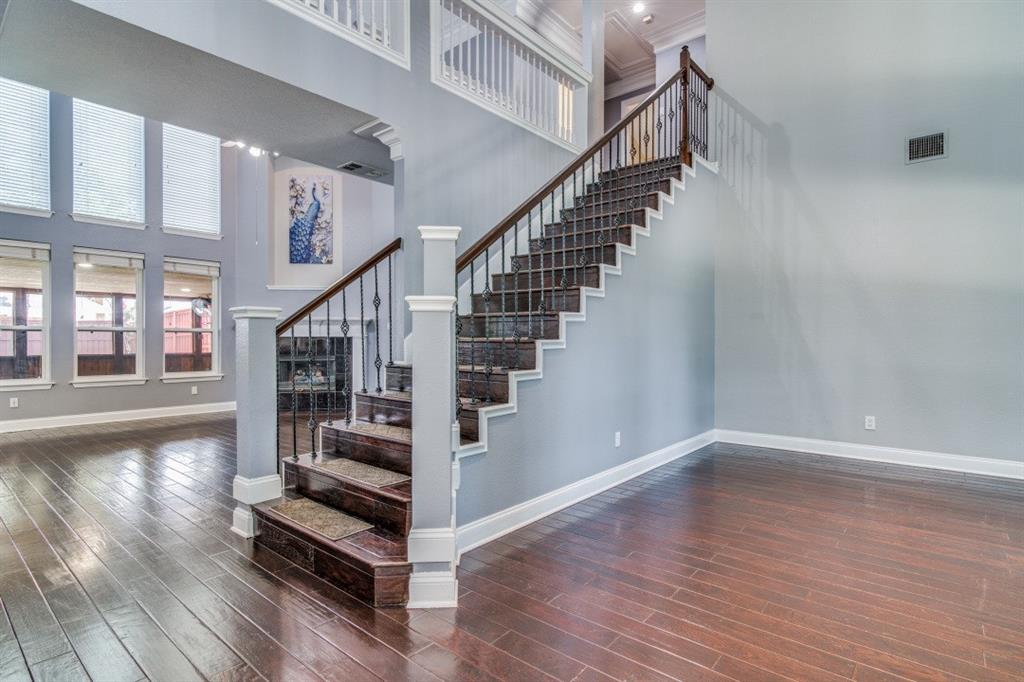 3814 Ridgecrest Avenue Rowlett, TX 75088 - Photo 5 of 24 a view of entryway and hall with wooden floor