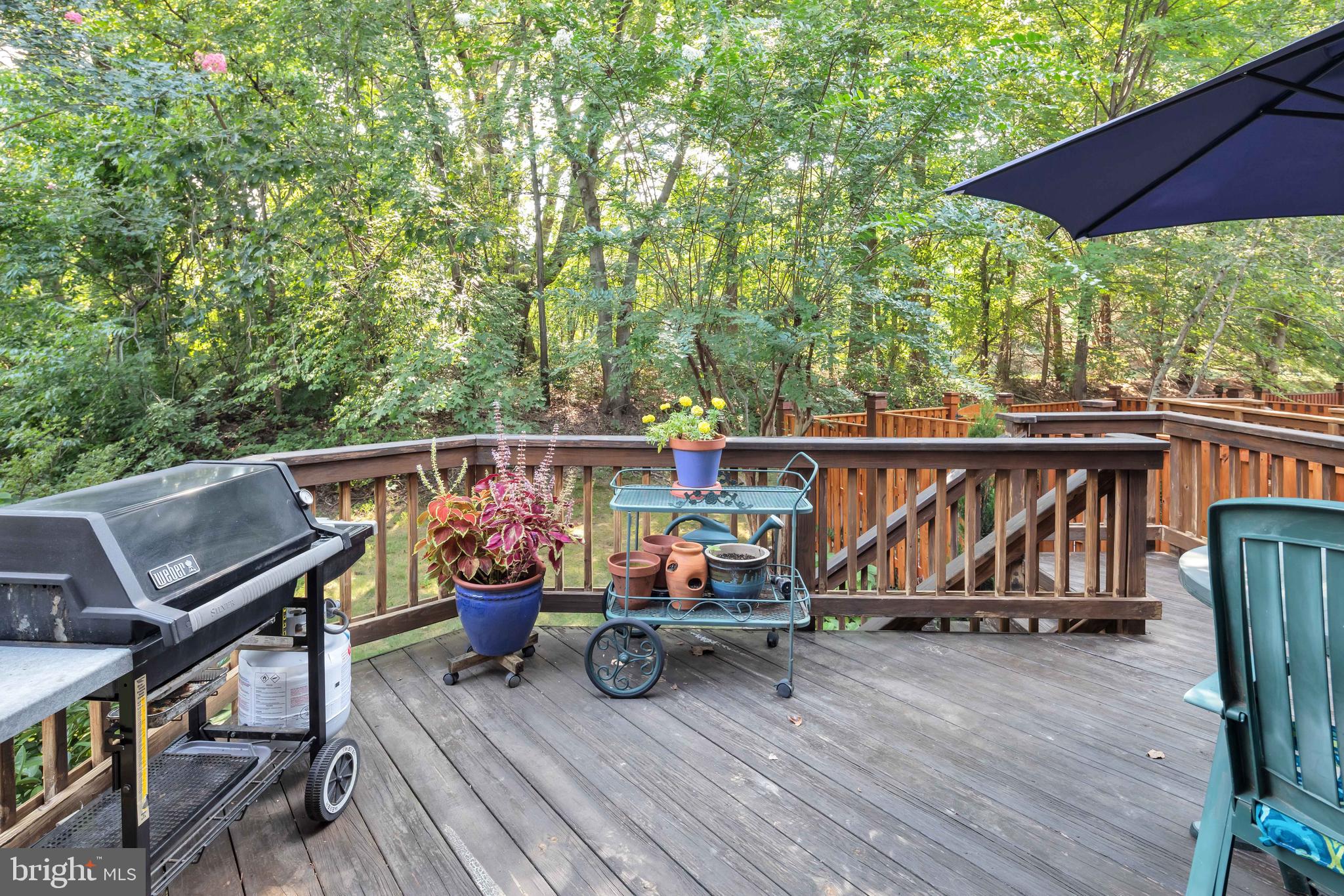 1224 Weatherstone Court Reston, VA 20194 - Photo 23 of 38 Deck overlooking tree back yard
