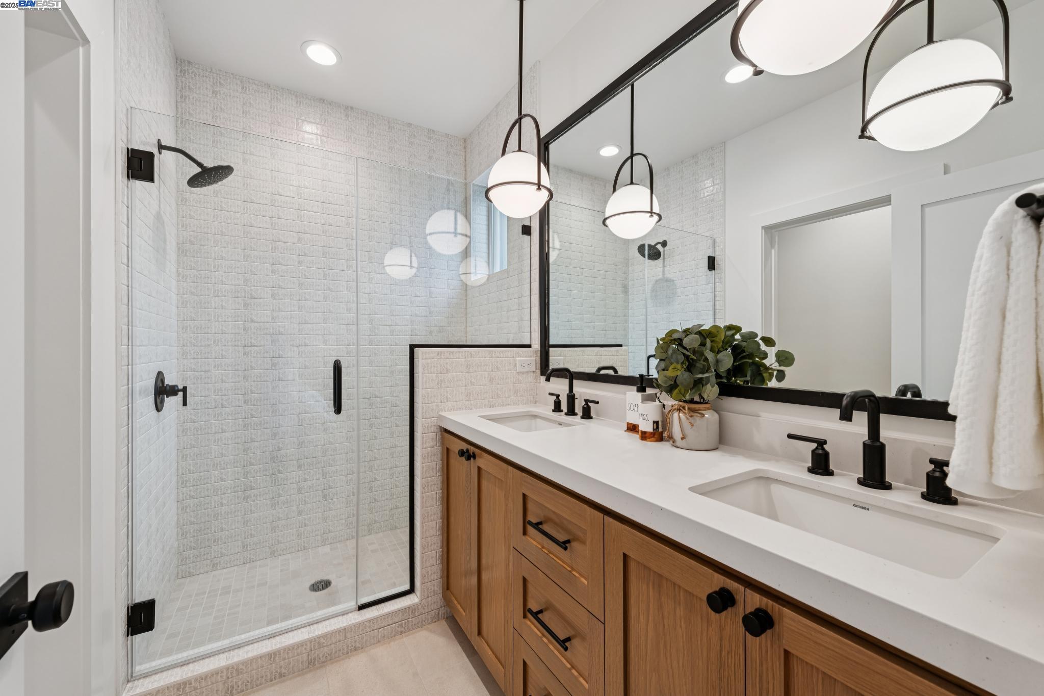 922 Brown Avenue Lafayette, CA 94549 - Photo 23 of 45 a bathroom with a sink and a mirror