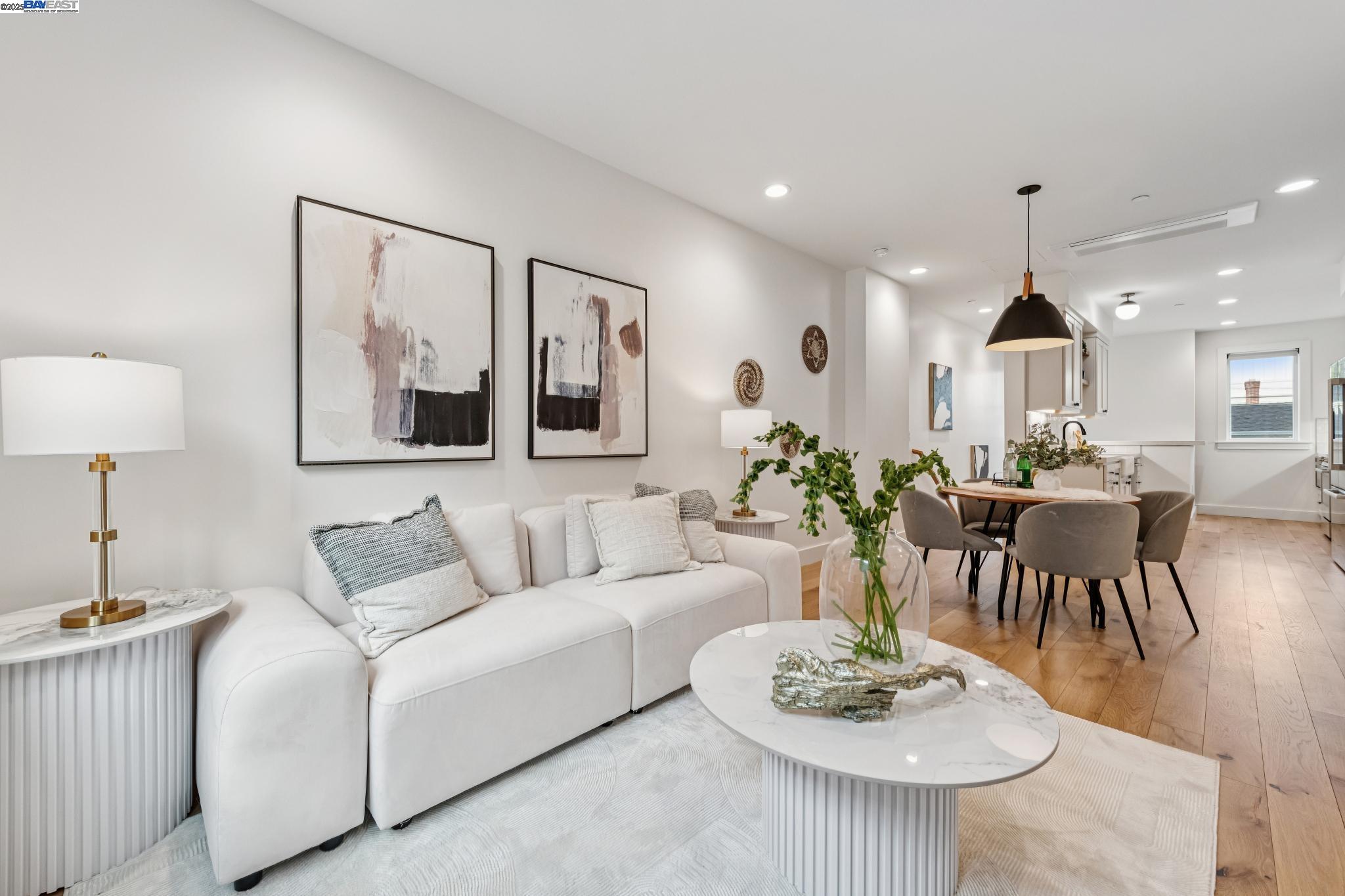 922 Brown Avenue Lafayette, CA 94549 - Photo 6 of 45 a living room with furniture a table and kitchen view