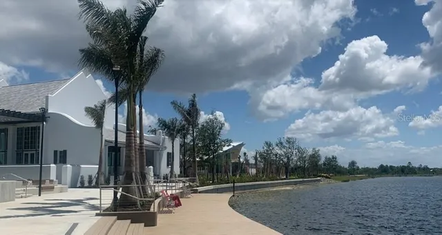 a view of balcony with ocean