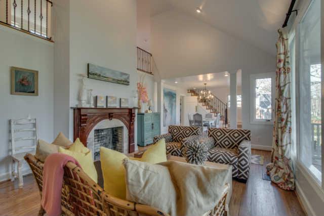 4215 Sneed Road Nashville, TN 37215 - Photo 3 of 20 a living room with furniture fireplace and wooden floor