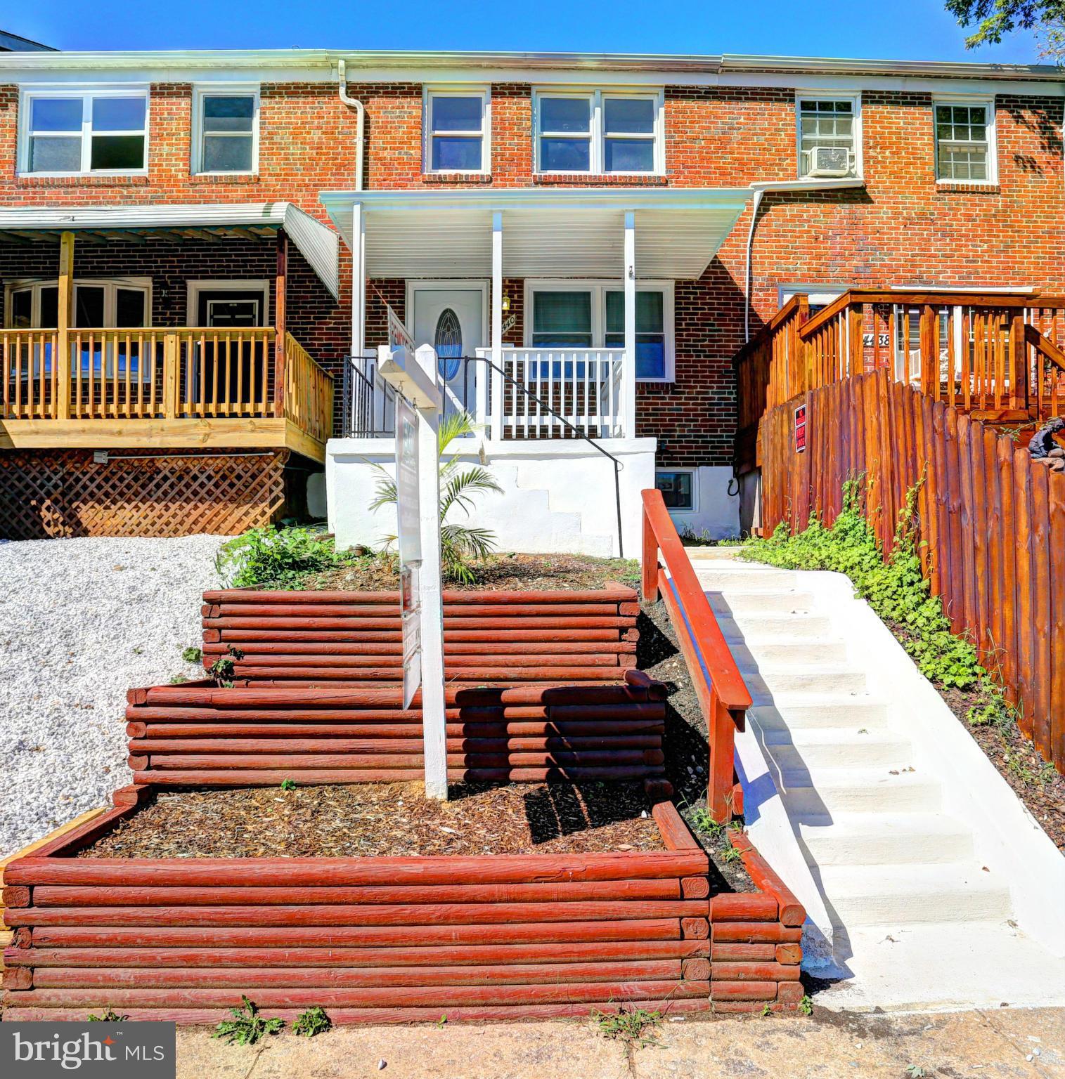 a view of a house with a deck