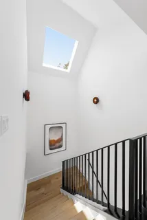 a view of a hallway with entryway