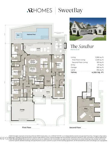 $1,208,250 | 1632 Rushes Avenue, Unit LOT 471 SANDBAR PLAN, Panama City, FL 32405