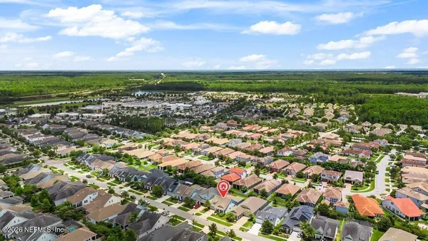 an aerial view of a city