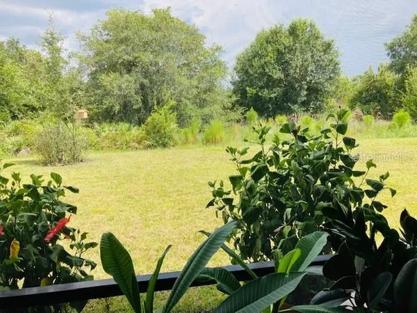 a view of a lake with a outdoor space