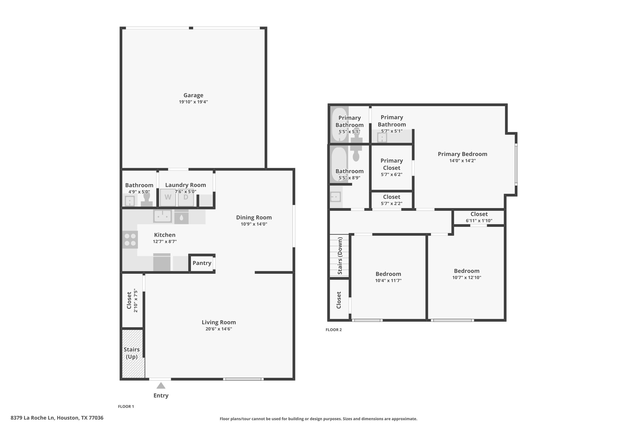 8379 La Roche Lane Houston, TX 77036 - Photo 28 of 28 Combined floor plan