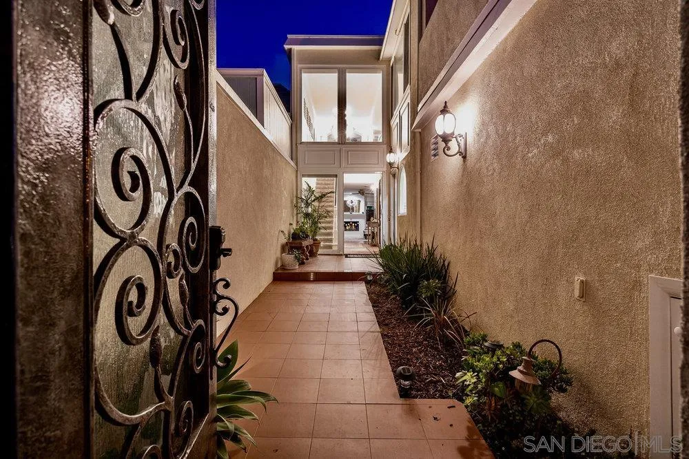 4 GingerTree Lane Coronado, CA 92118 - Photo 54 of 54 a view of a entryway with a flower plants