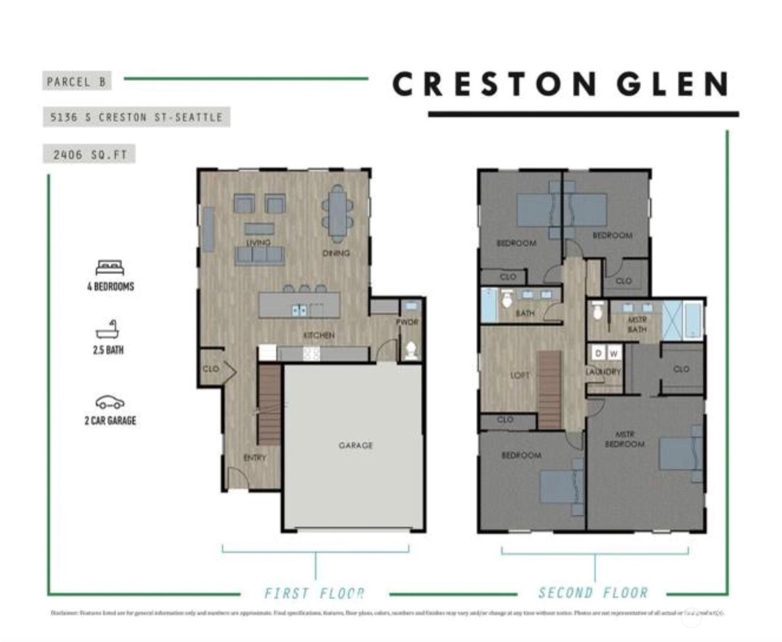 5136 South Creston Street Seattle, WA 98178 - Photo 2 of 27 a picture of a floor plan
