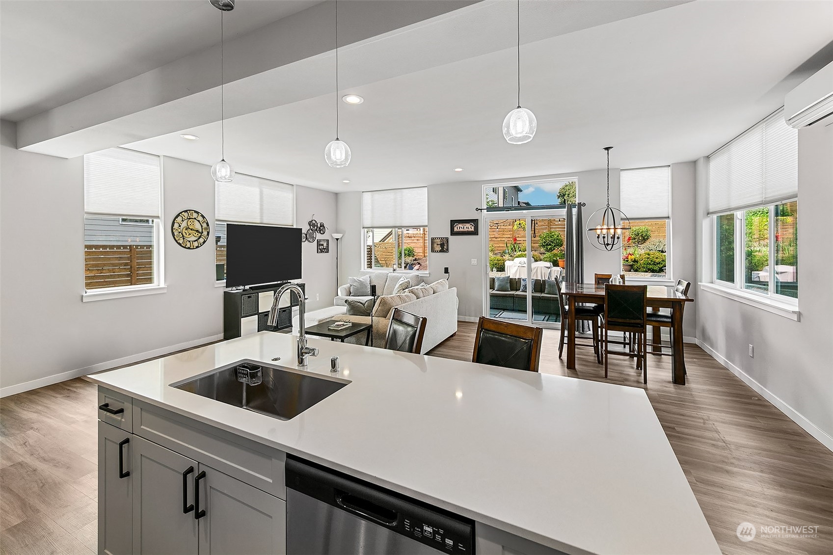 5136 South Creston Street Seattle, WA 98178 - Photo 21 of 27 a large white kitchen with a large window