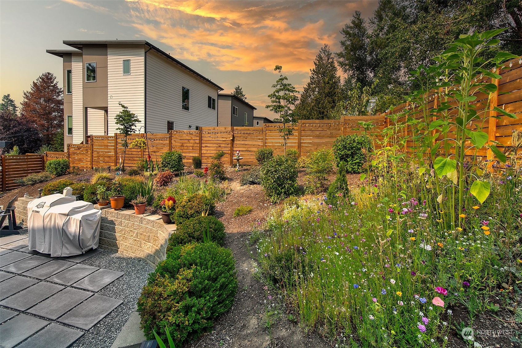 5136 South Creston Street Seattle, WA 98178 - Photo 4 of 27 a backyard of a house with lots of green space