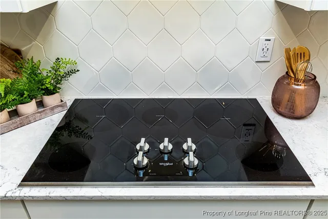 a closeup of a sink and a potted plant
