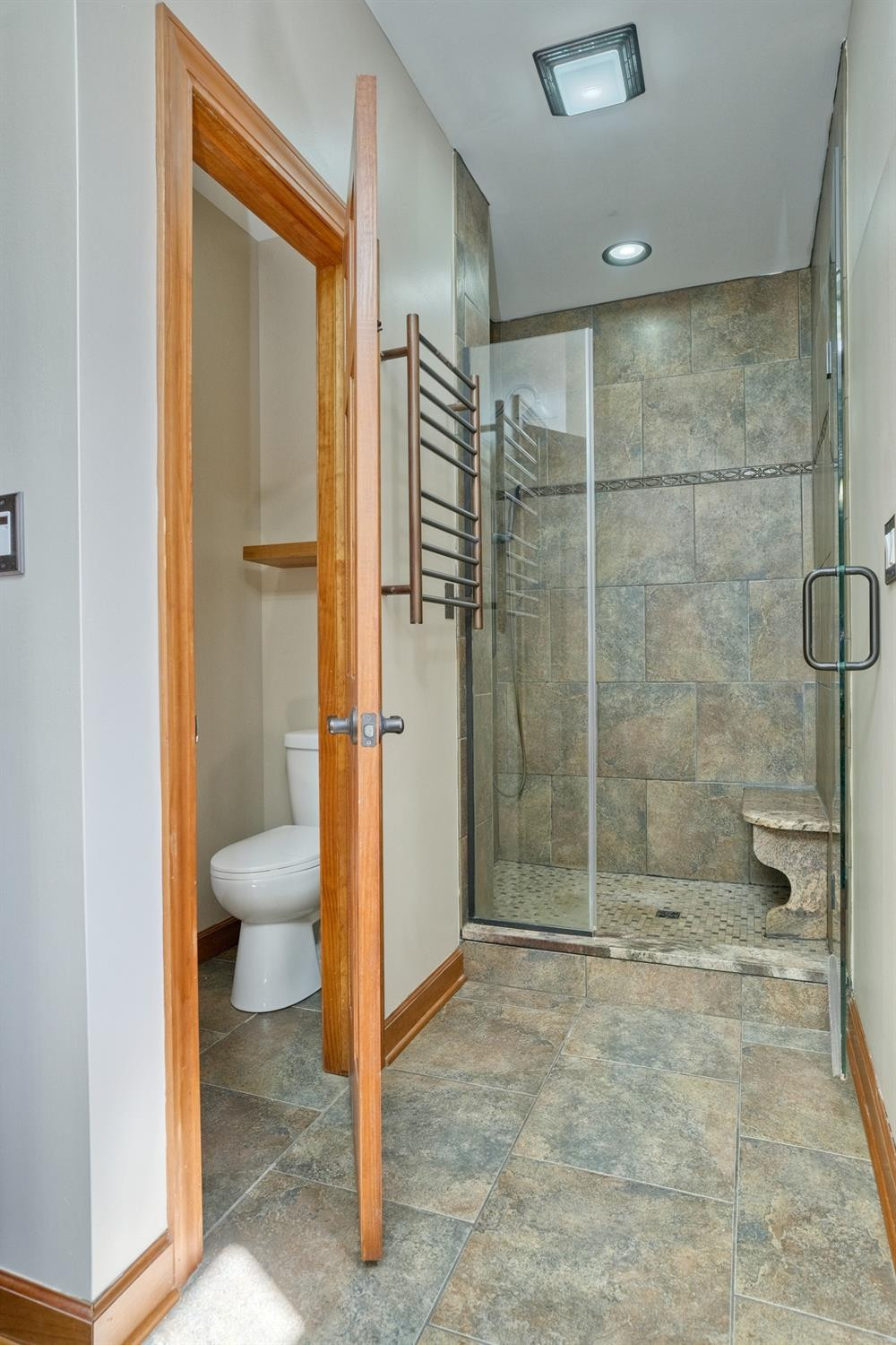 8468 Old Oak Drive Demotte, IN 46310 - Photo 12 of 35 a bathroom with a shower and a toilet