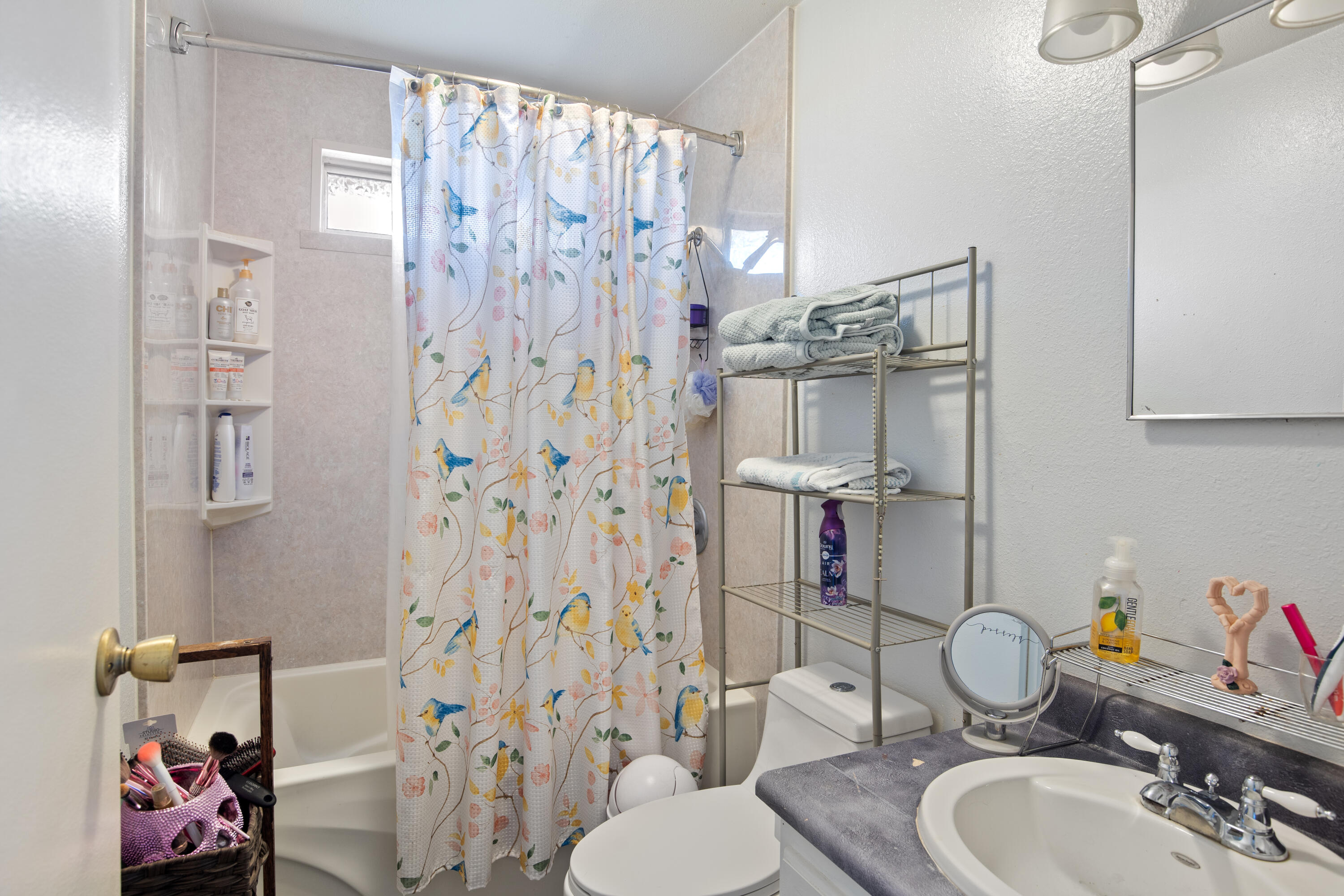 12748 Water Gap Road Williams, OR 97544 - Photo 17 of 35 a bathroom with a sink vanity mirror and toilet