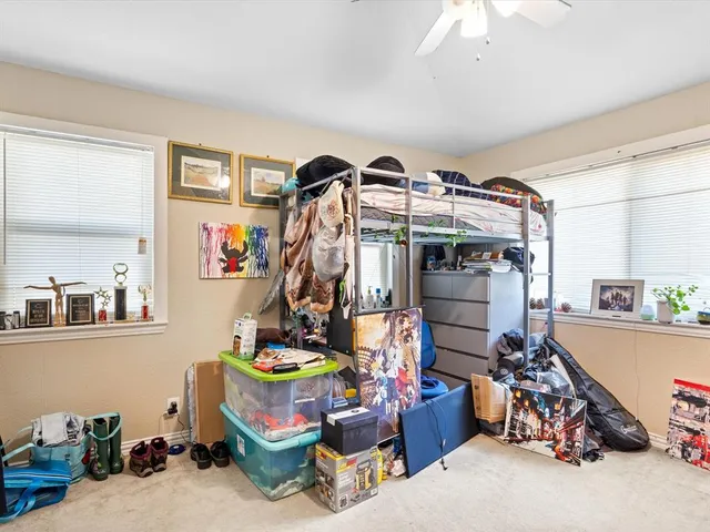 a room with musical instruments