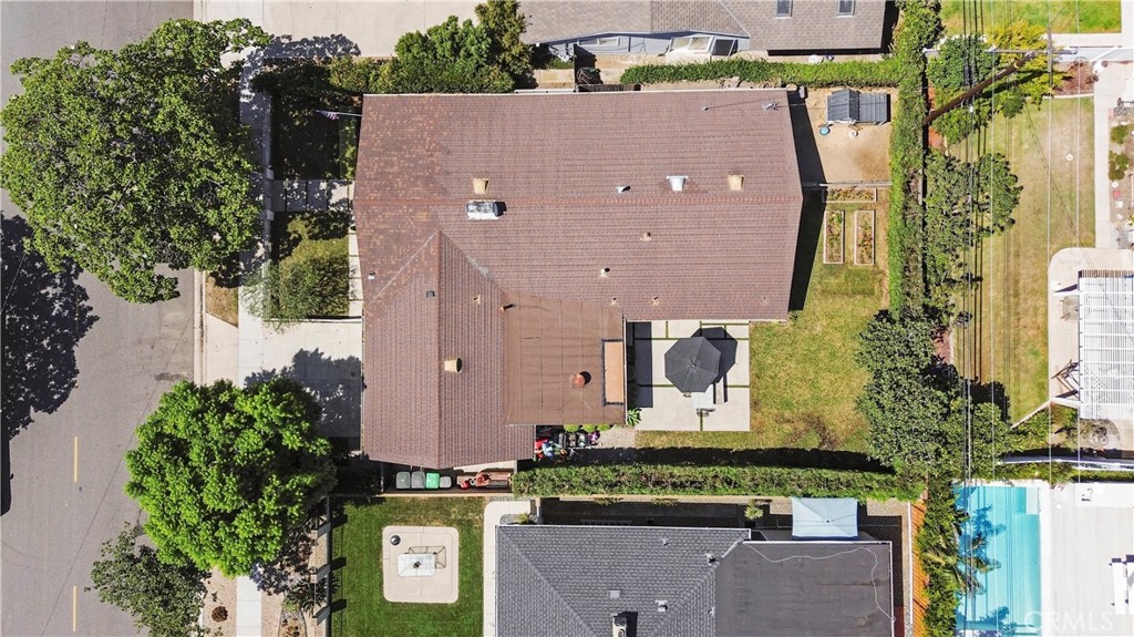 338 Bucknell Road Costa Mesa, CA 92626 - Photo 23 of 25 an aerial view of a house with a yard and large tree