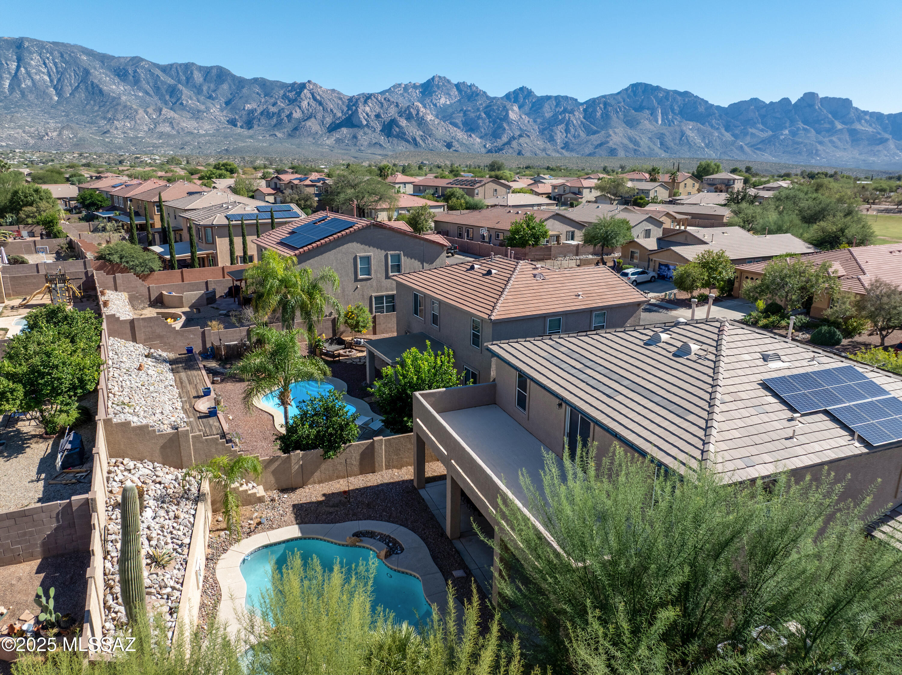 3551 East Mecate Road Tucson, AZ 85739 - Photo 3 of 49 Drone of Back of Mecate