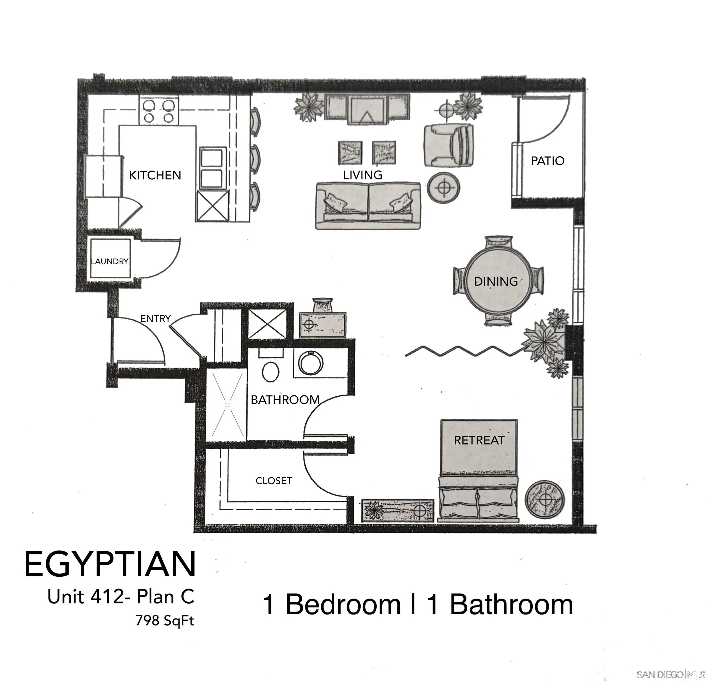 3812 Park Boulevard, Unit 412 San Diego, CA 92103 - Photo 14 of 24 a picture of a book and a bed